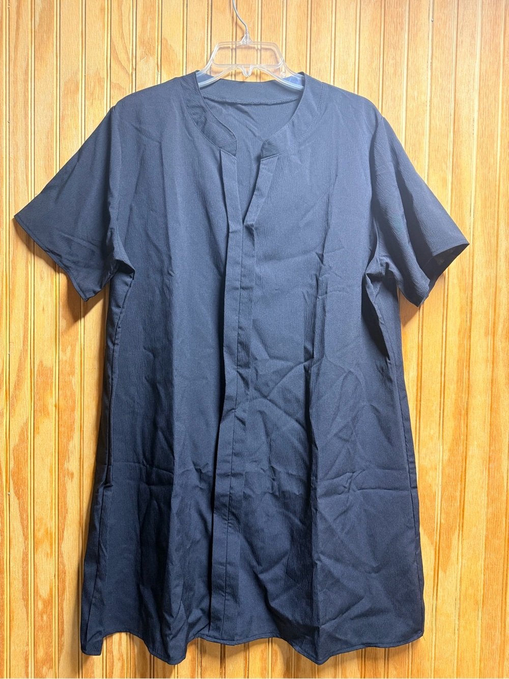 Swimsuit Cover Up Shirt V Neck Short Sleeve